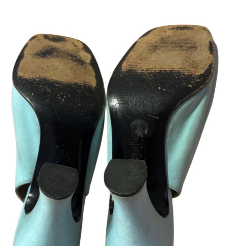 Versace Baby Blue Crystal Shoes size 38 - Picture 4 of 7